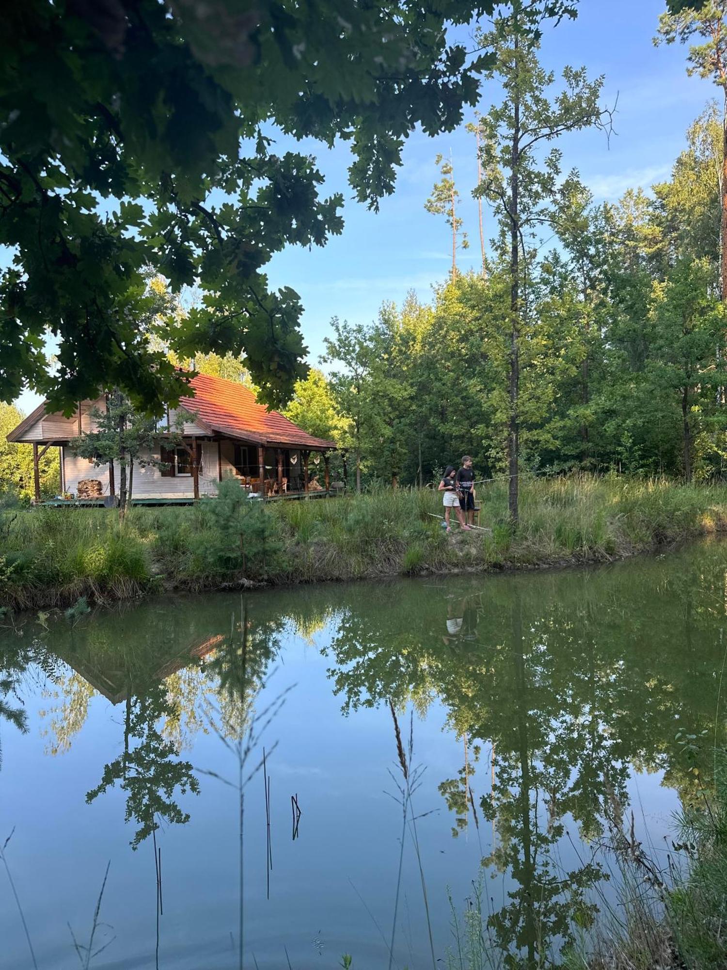 Jagodowy Zakatek, Caloroczny Dom Na Wylacznosc W Lesie, Balia, Cisza, Kominek, Weranda, Stawy Tuczna Buitenkant foto