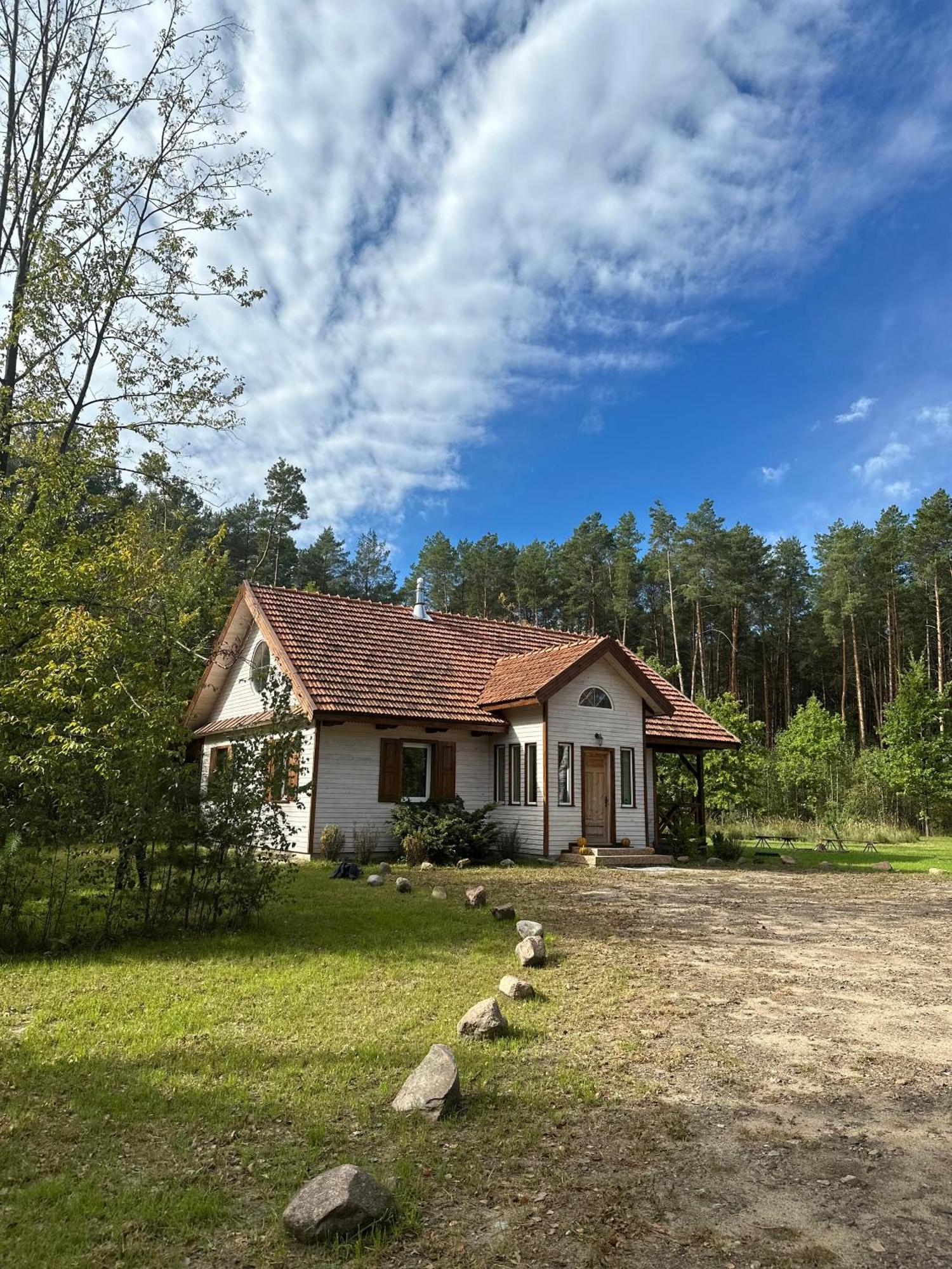 Jagodowy Zakatek, Caloroczny Dom Na Wylacznosc W Lesie, Balia, Cisza, Kominek, Weranda, Stawy Tuczna Buitenkant foto